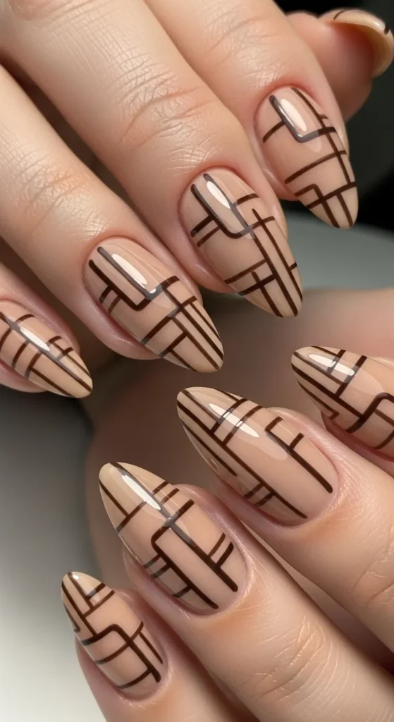 Camel Neutral + Dark Brown Lines