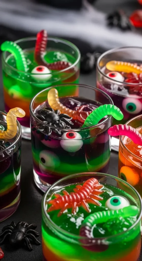 Creepy Crawly Jello Cups