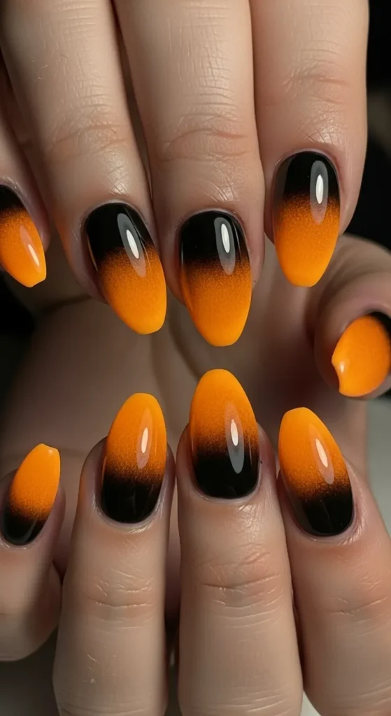 Eerie Shine Black-Orange