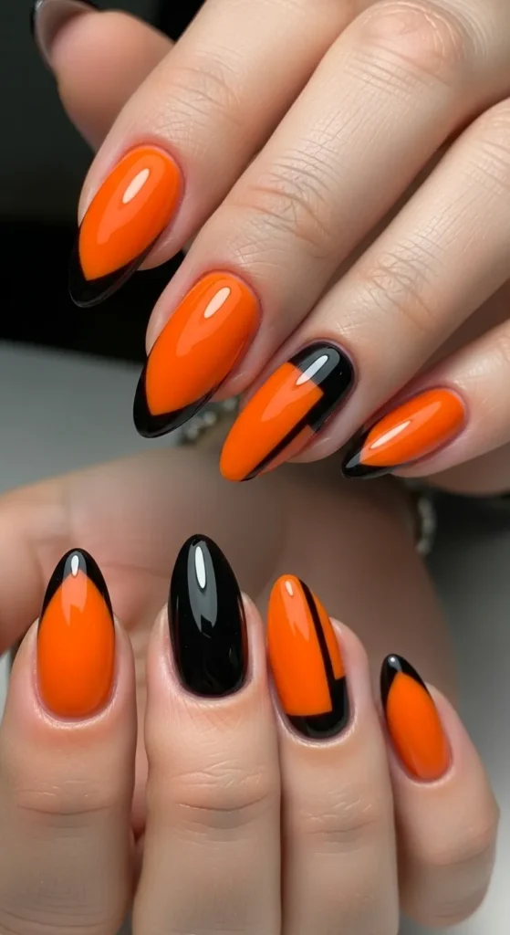 Orange-Black Sleek Duo
