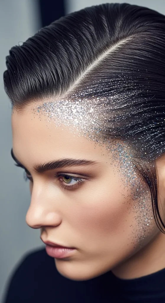 Slicked-Back with Glitter Part