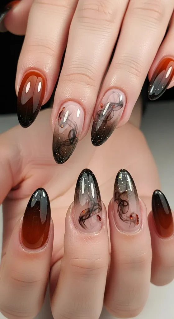 Smoky Maple” Nails