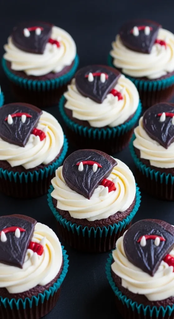 Vampire Bite Cupcakes