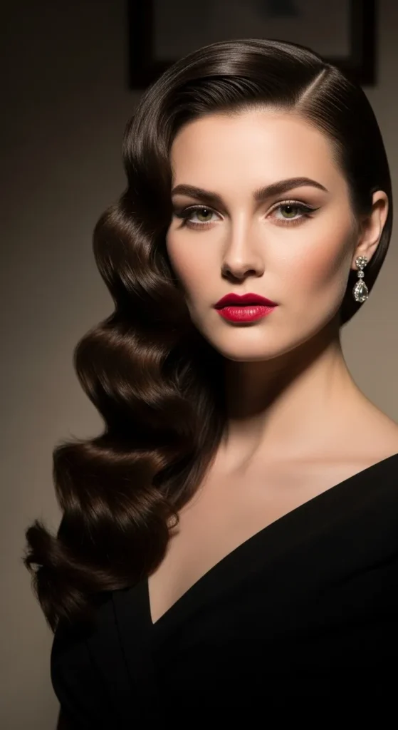 Vintage Hollywood Side Waves