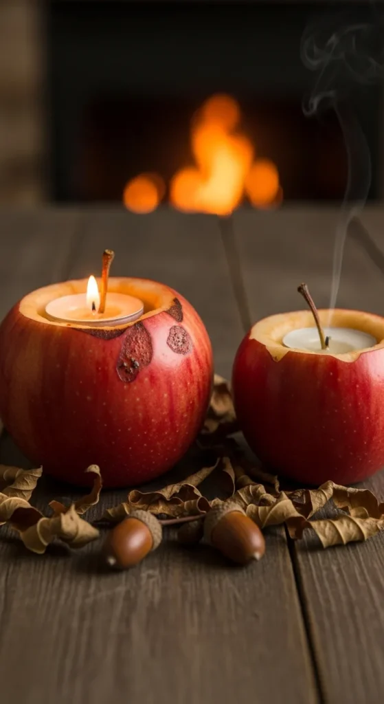 . Apple Candle Holders
