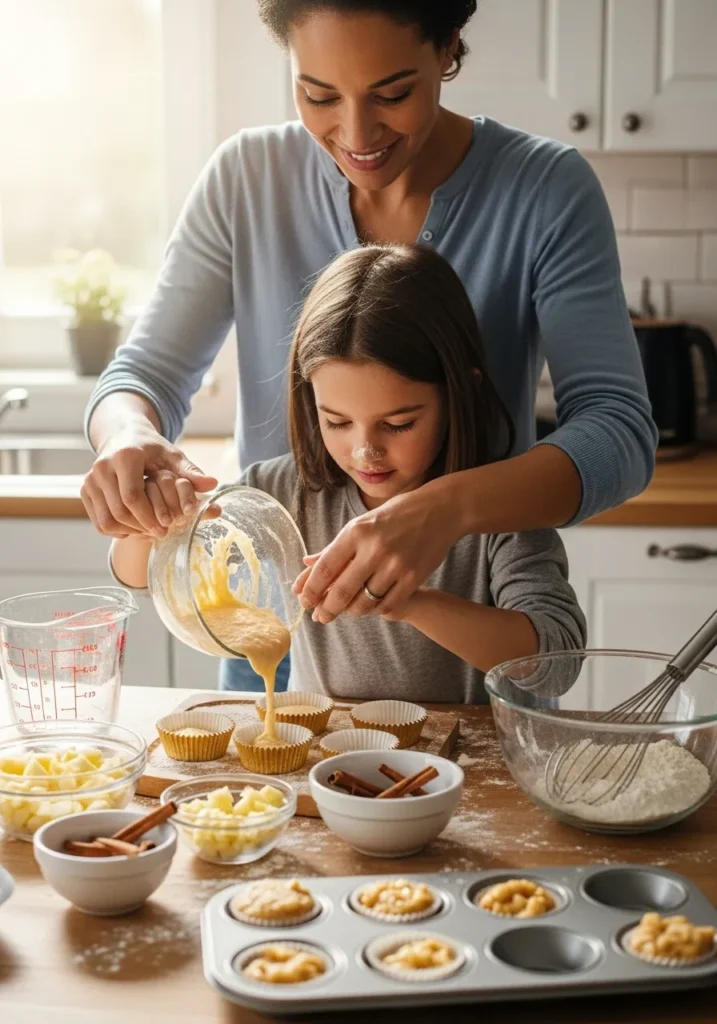 Bake Apple Muffins Together