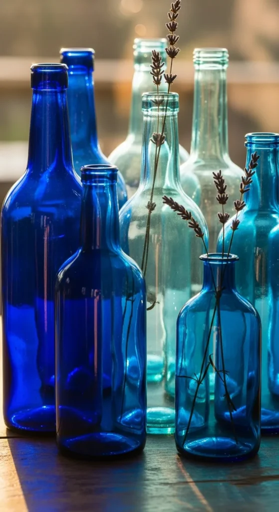 Blue Glass Bottles