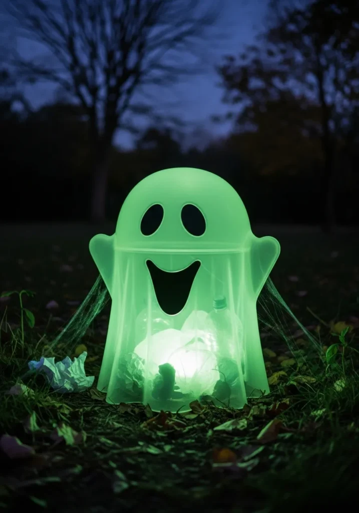 Glow-in-the-Dark Ghost Bin