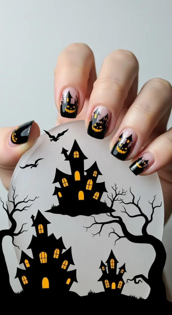 Haunted House Silhouettes