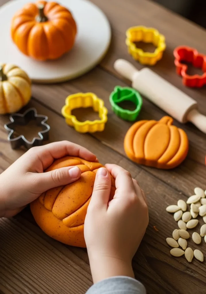Make Pumpkin Playdough
