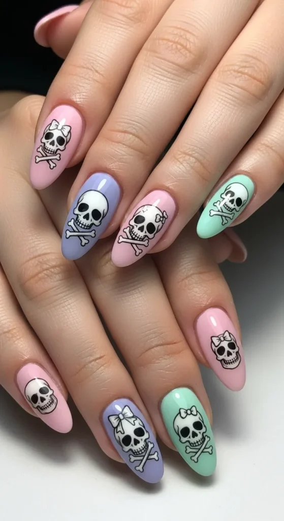 Pastel Goth Skulls