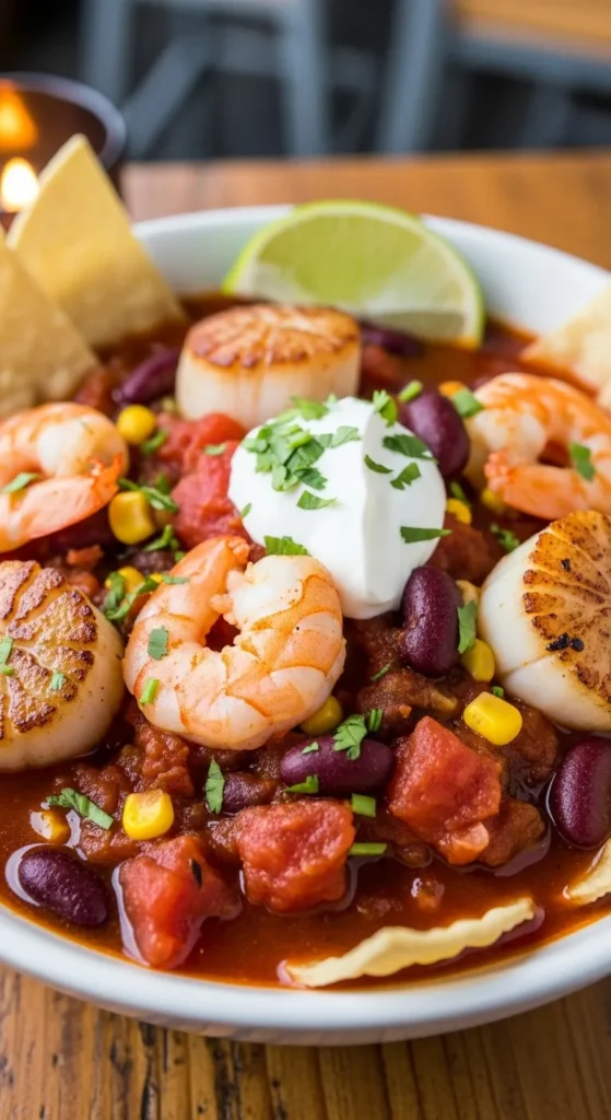 Seafood Chili with Shrimp & Scallops