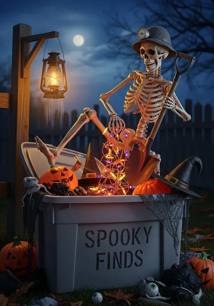Skeleton Dig Bin