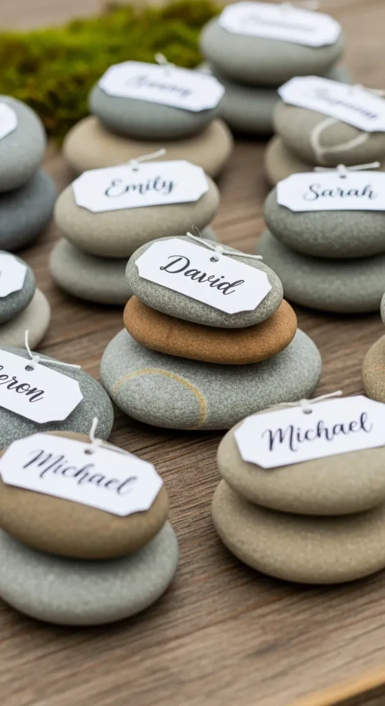 Stone Stack Place Cards