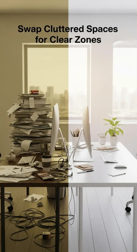 Swap Cluttered Spaces for Clear Zones