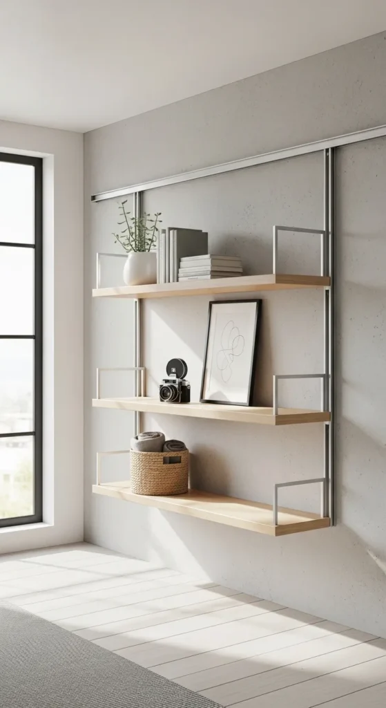 Wall-Mounted Rail Systems (The Minimalist’s Dream)