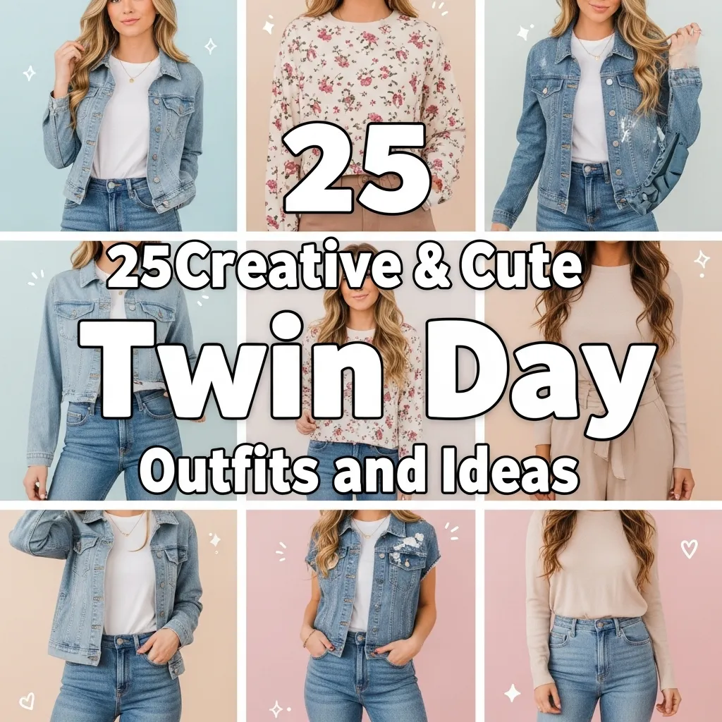 25 Creative & Cute Twin Day Outfits and Ideas