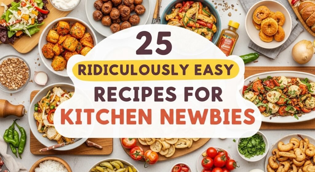 25 Ridiculously Easy Recipes for Kitchen Newbies Quick & Tasty Beginner Meals