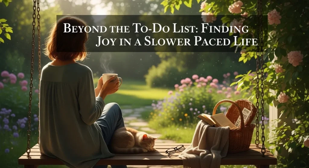 Beyond the To-Do List Finding Joy in a Slower-Paced Life
