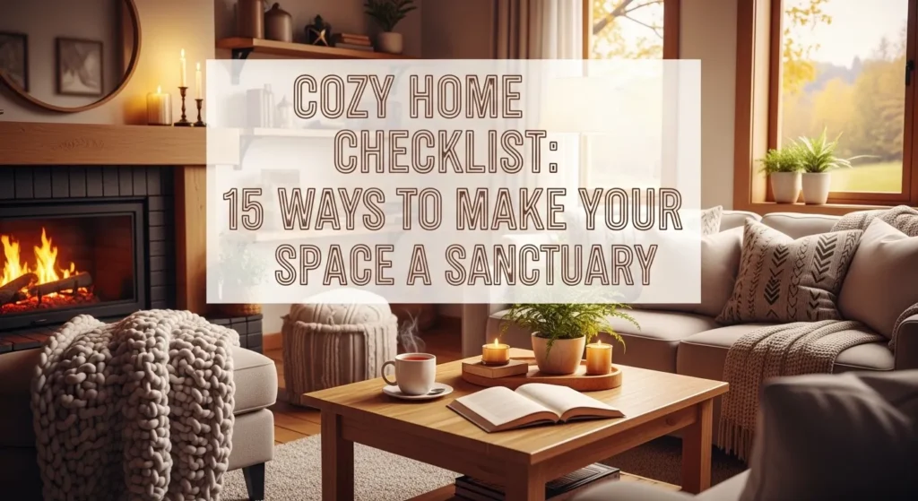 Cozy Home Checklist 15 Ways to Make Your Space a Sanctuary