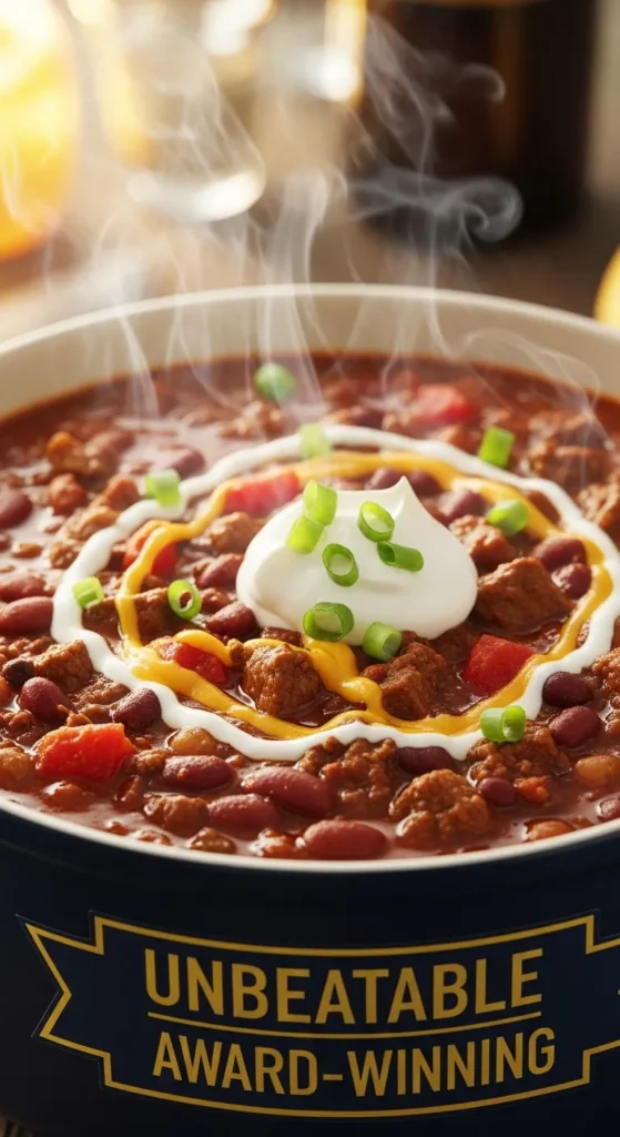 Unbeatable Award-Winning Chili Glory